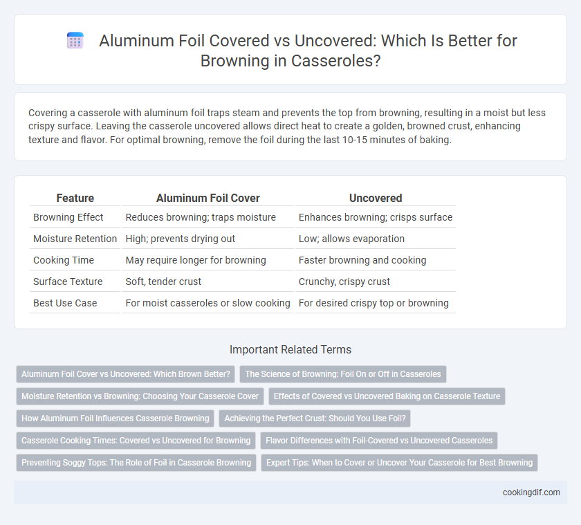 Aluminum Foil Covered vs Uncovered: Which Is Better for Browning in Casseroles?
