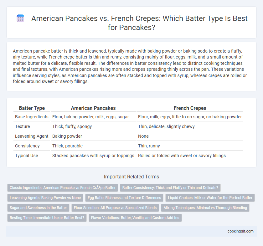 American Pancakes vs. French Crepes: Which Batter Type Is Best for Pancakes?