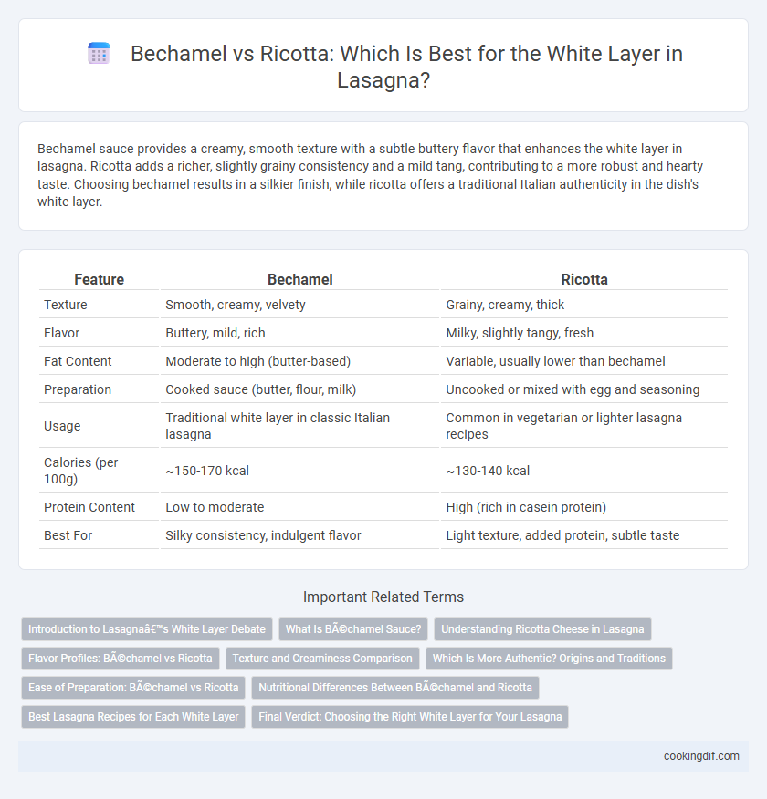 Bechamel vs Ricotta: Which Is Best for the White Layer in Lasagna?