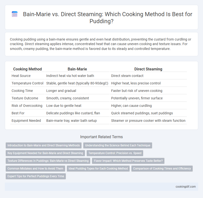 Bain-Marie vs. Direct Steaming: Which Cooking Method Is Best for Pudding?