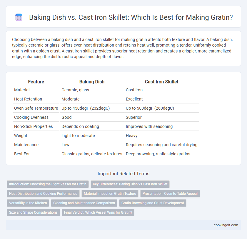 Baking Dish vs. Cast Iron Skillet: Which Is Best for Making Gratin?
