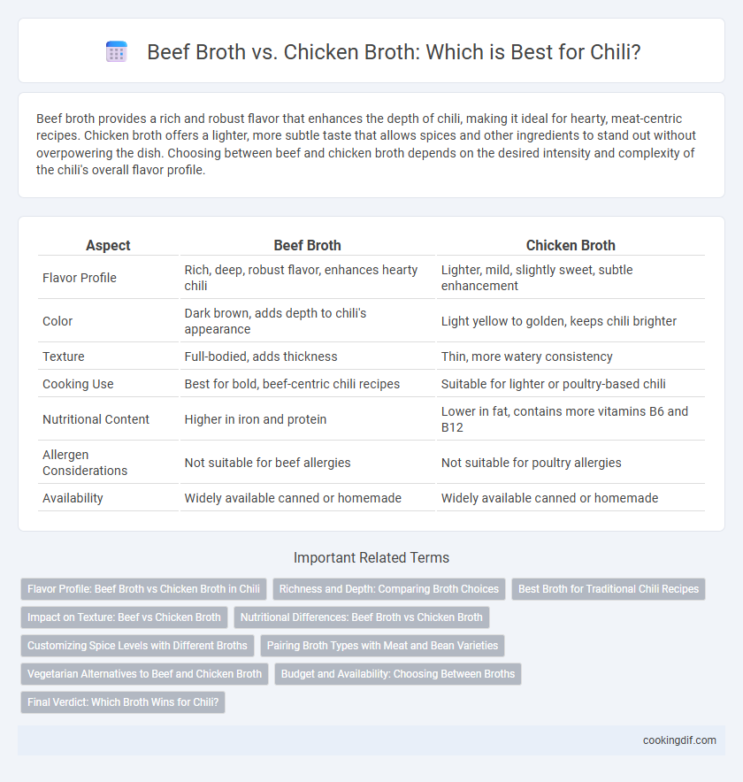 Beef Broth vs. Chicken Broth: Which is Best for Chili?