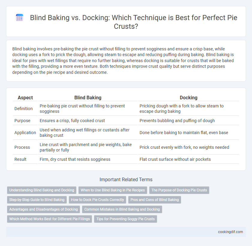 Blind Baking vs. Docking: Which Technique is Best for Perfect Pie Crusts?