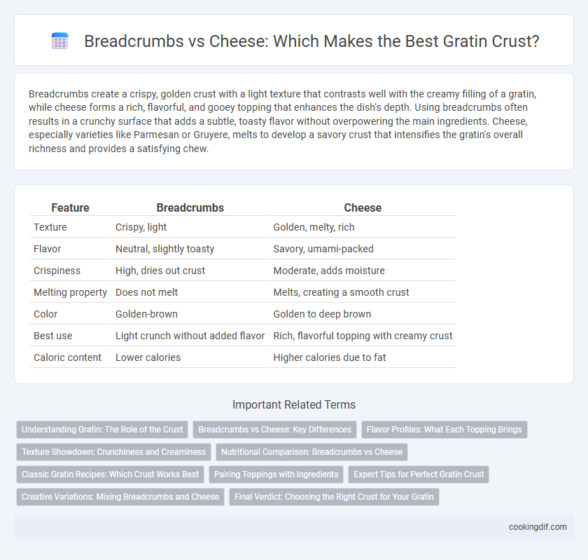 Breadcrumbs vs Cheese: Which Makes the Best Gratin Crust?