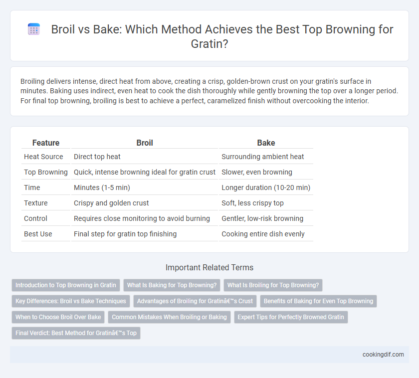 Broil vs Bake: Which Method Achieves the Best Top Browning for Gratin?