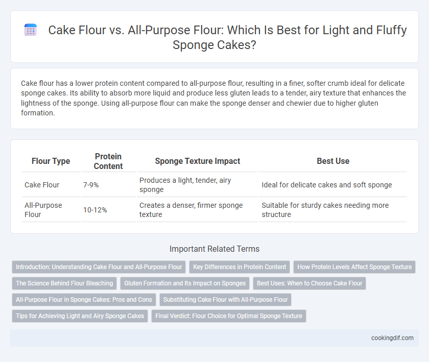 Cake Flour vs. All-Purpose Flour: Which Is Best for Light and Fluffy Sponge Cakes?