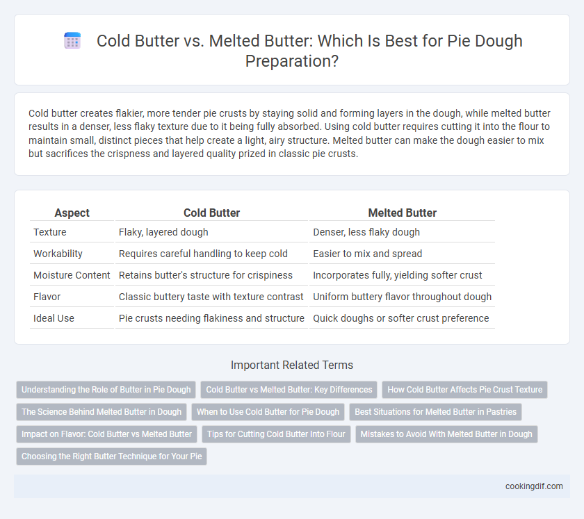 Cold Butter vs. Melted Butter: Which Is Best for Pie Dough Preparation?