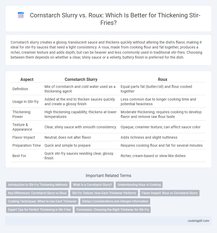 Cornstarch Slurry vs. Roux: Which Is Better for Thickening Stir-Fries?