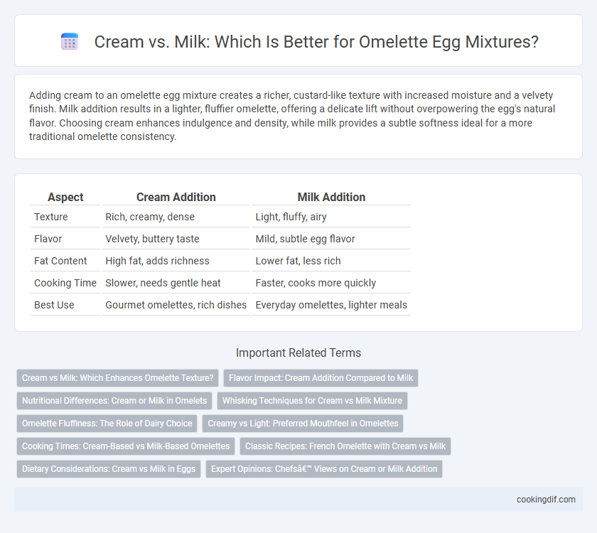 Cream vs. Milk: Which Is Better for Omelette Egg Mixtures?