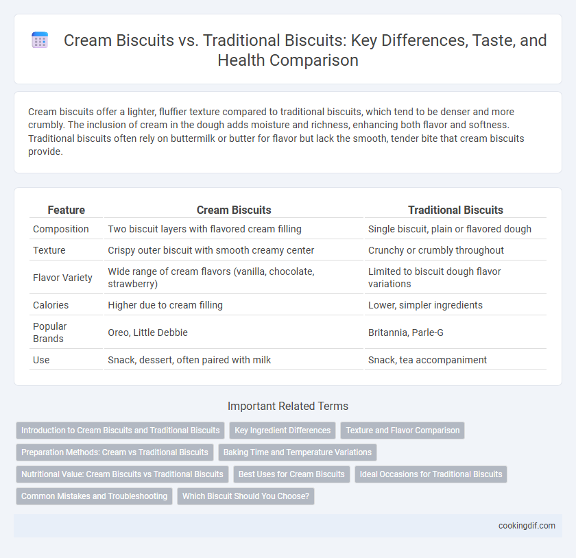 Cream Biscuits vs. Traditional Biscuits: Key Differences, Taste, and Health Comparison