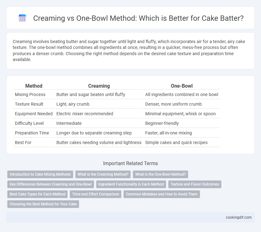Creaming vs One-Bowl Method: Which is Better for Cake Batter?