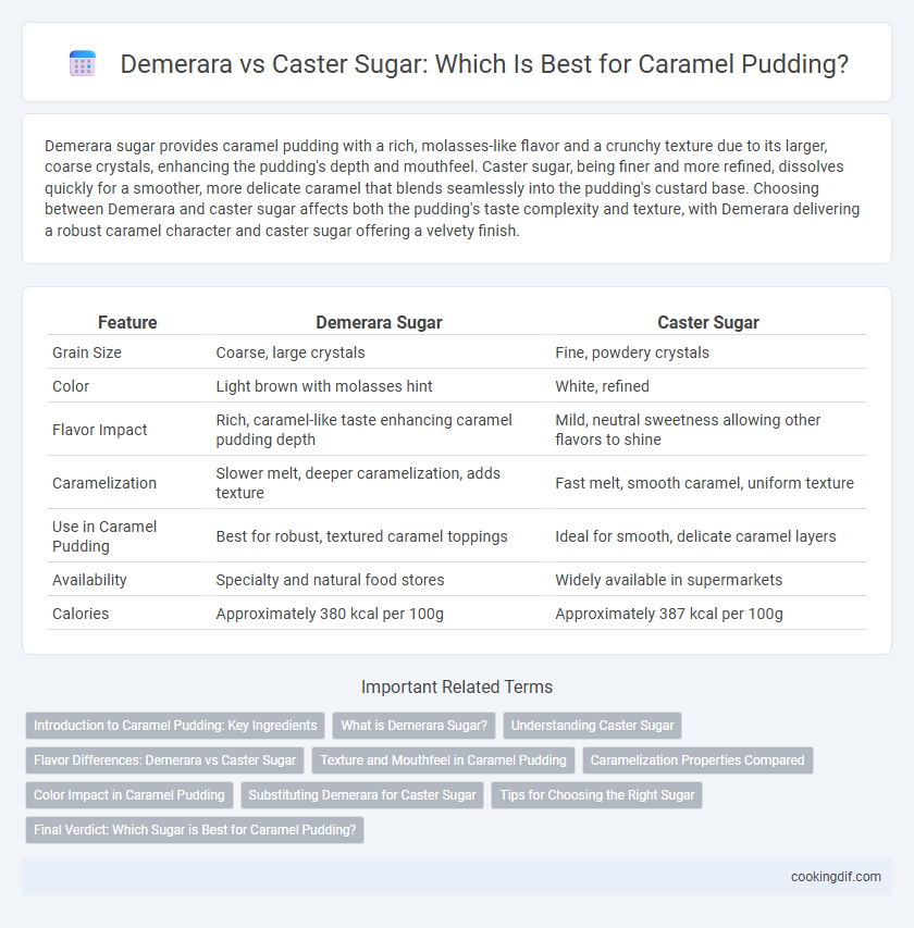Demerara vs Caster Sugar: Which Is Best for Caramel Pudding?