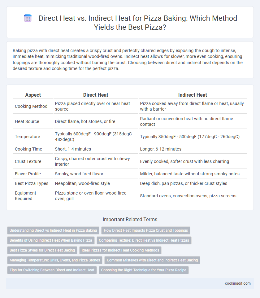 Direct Heat vs. Indirect Heat for Pizza Baking: Which Method Yields the Best Pizza?