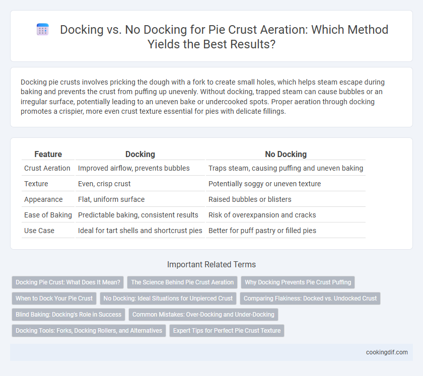 Docking vs. No Docking for Pie Crust Aeration: Which Method Yields the Best Results?