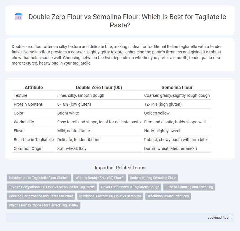 Double Zero Flour vs Semolina Flour: Which Is Best for Tagliatelle Pasta?