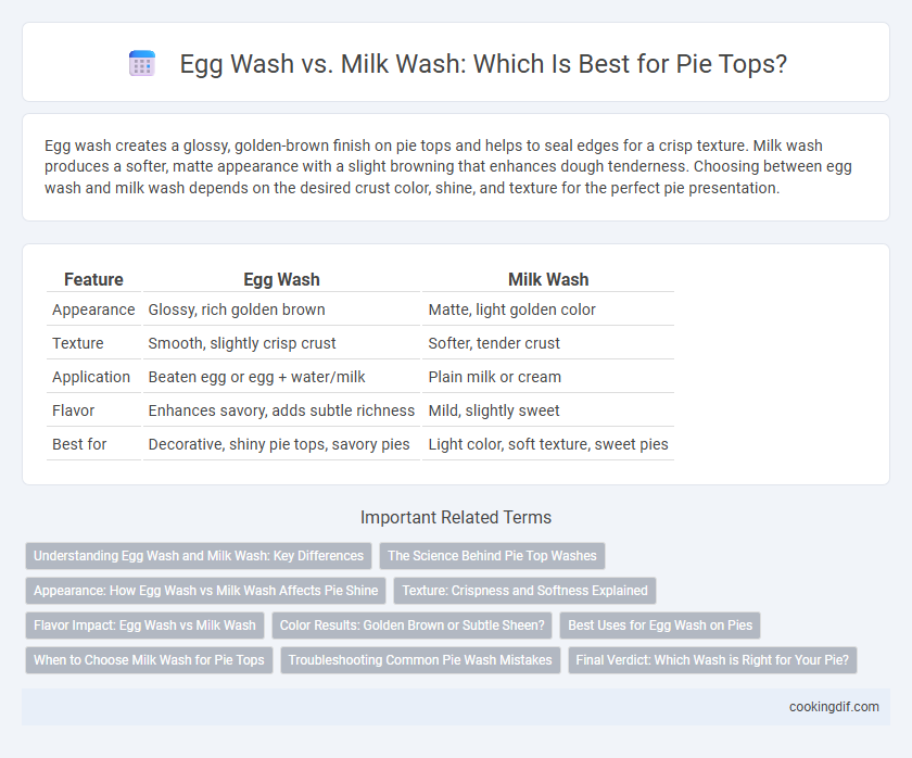Egg Wash vs. Milk Wash: Which Is Best for Pie Tops?