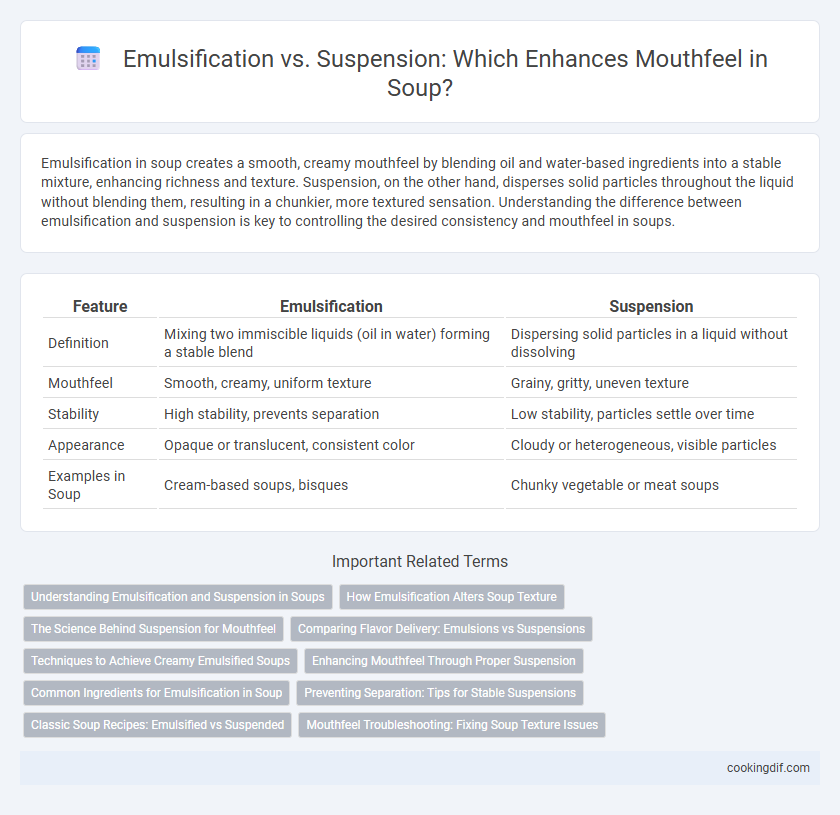 Emulsification vs. Suspension: Which Enhances Mouthfeel in Soup?