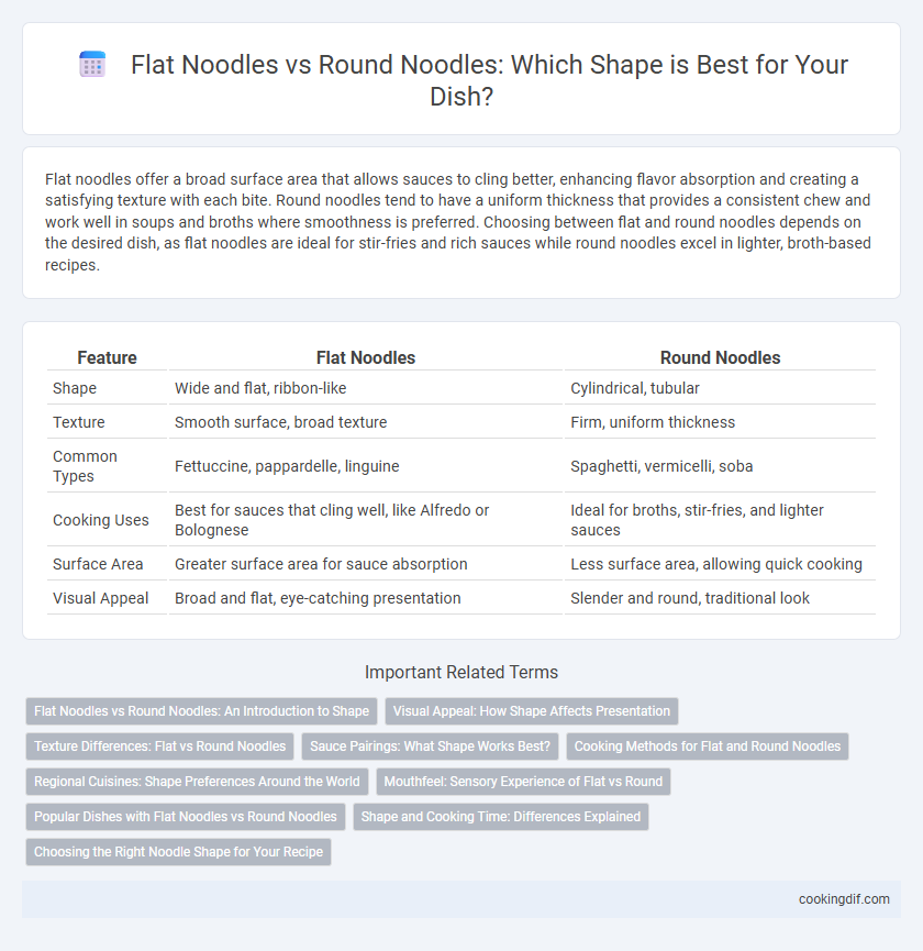 Flat Noodles vs Round Noodles: Which Shape is Best for Your Dish?