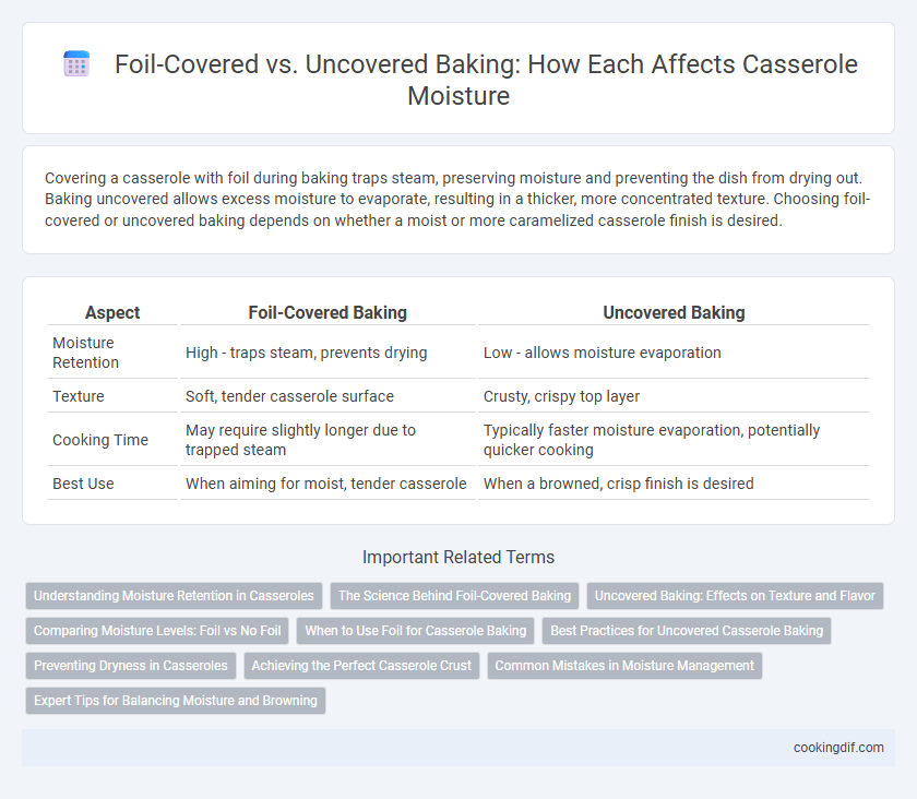 Foil-Covered vs. Uncovered Baking: How Each Affects Casserole Moisture