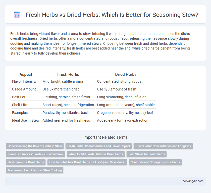 Fresh Herbs vs Dried Herbs: Which Is Better for Seasoning Stew?