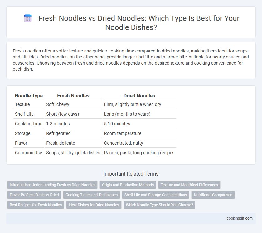 Fresh Noodles vs Dried Noodles: Which Type Is Best for Your Noodle Dishes?