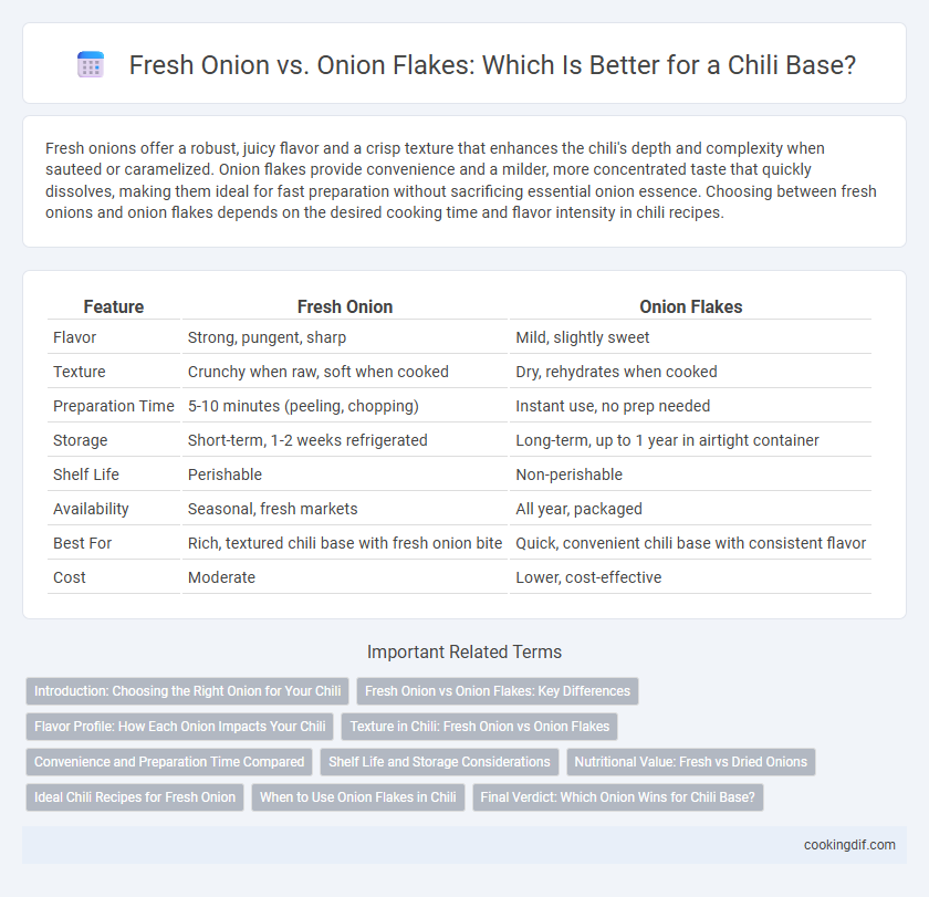 Fresh Onion vs. Onion Flakes: Which Is Better for a Chili Base?