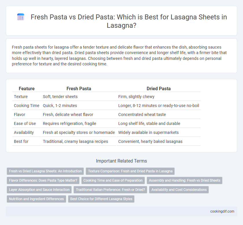 Fresh Pasta vs Dried Pasta: Which is Best for Lasagna Sheets in Lasagna?