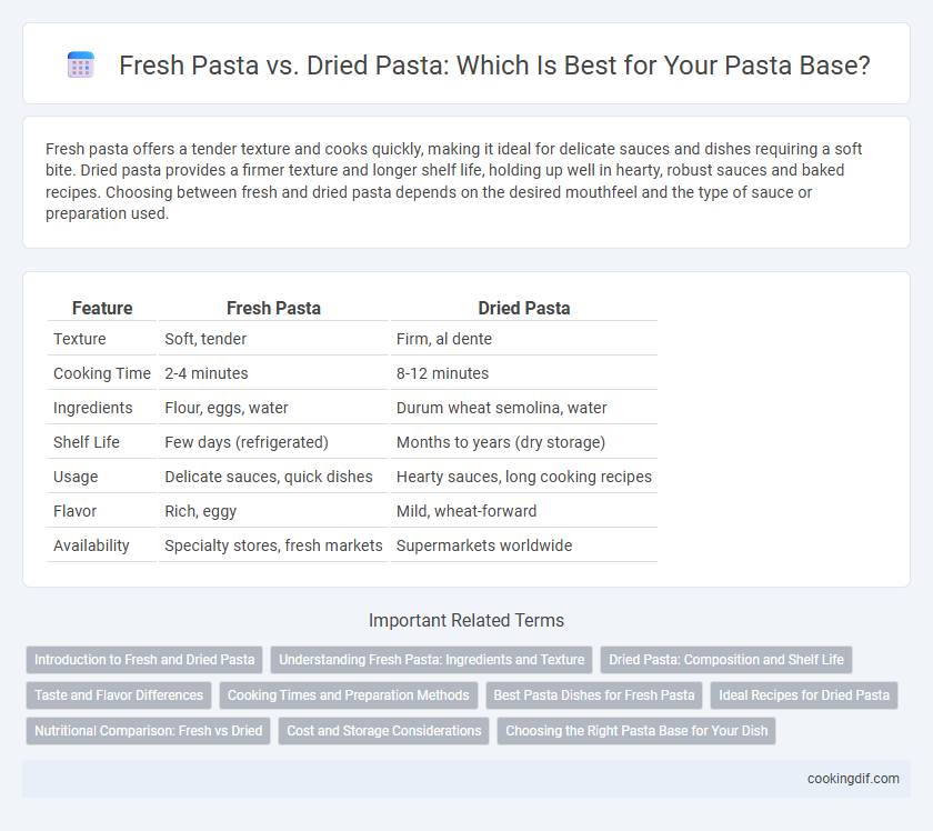 Fresh Pasta vs. Dried Pasta: Which Is Best for Your Pasta Base?