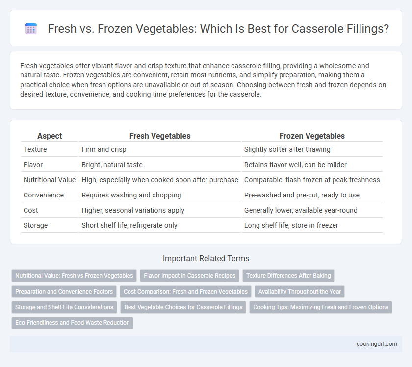 Fresh vs. Frozen Vegetables: Which Is Best for Casserole Fillings?