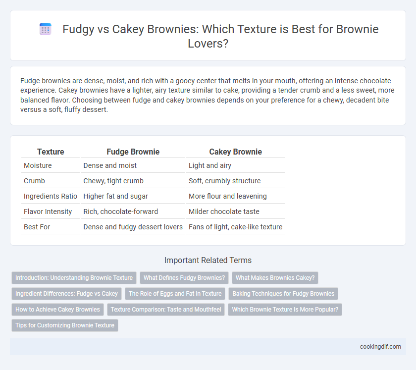 Fudgy vs Cakey Brownies: Which Texture is Best for Brownie Lovers?