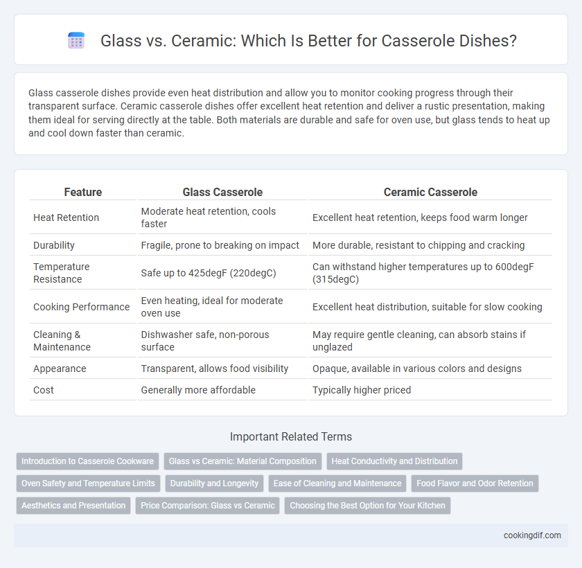 Glass vs. Ceramic: Which Is Better for Casserole Dishes?