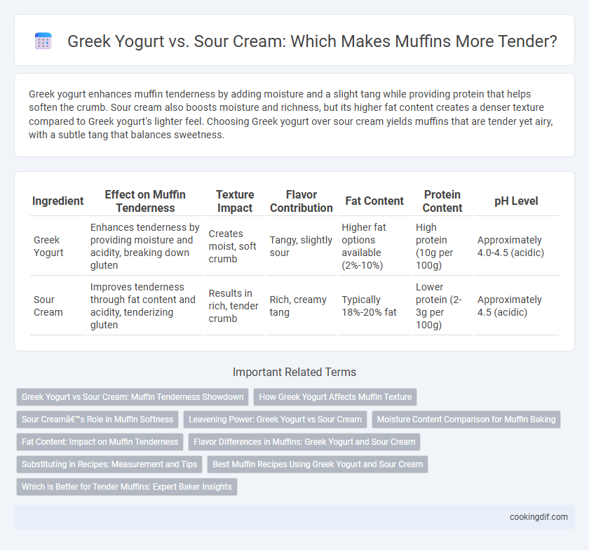 Greek Yogurt vs. Sour Cream: Which Makes Muffins More Tender?