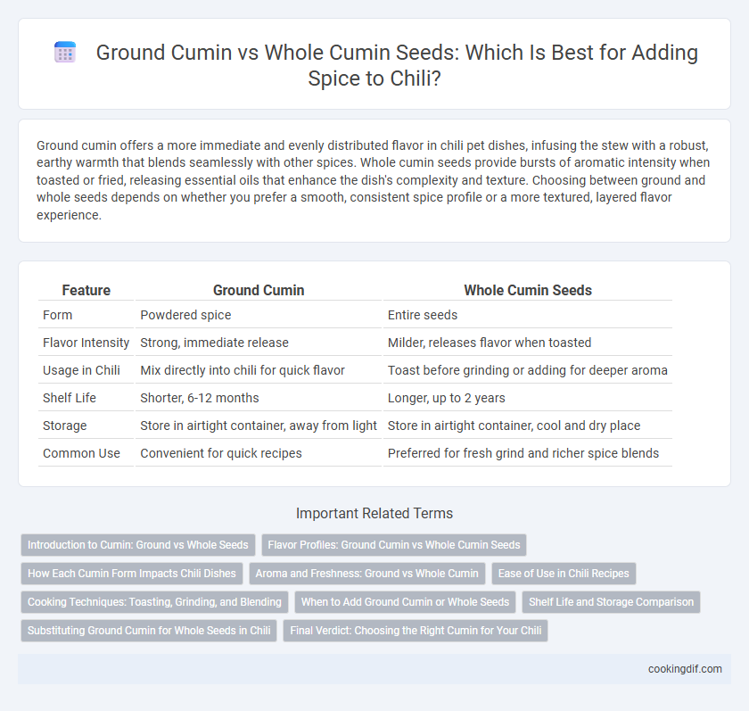 Ground Cumin vs Whole Cumin Seeds: Which Is Best for Adding Spice to Chili?