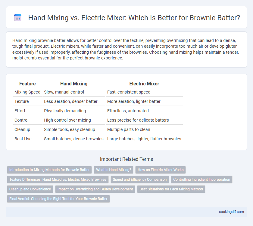 Hand Mixing vs. Electric Mixer: Which Is Better for Brownie Batter?