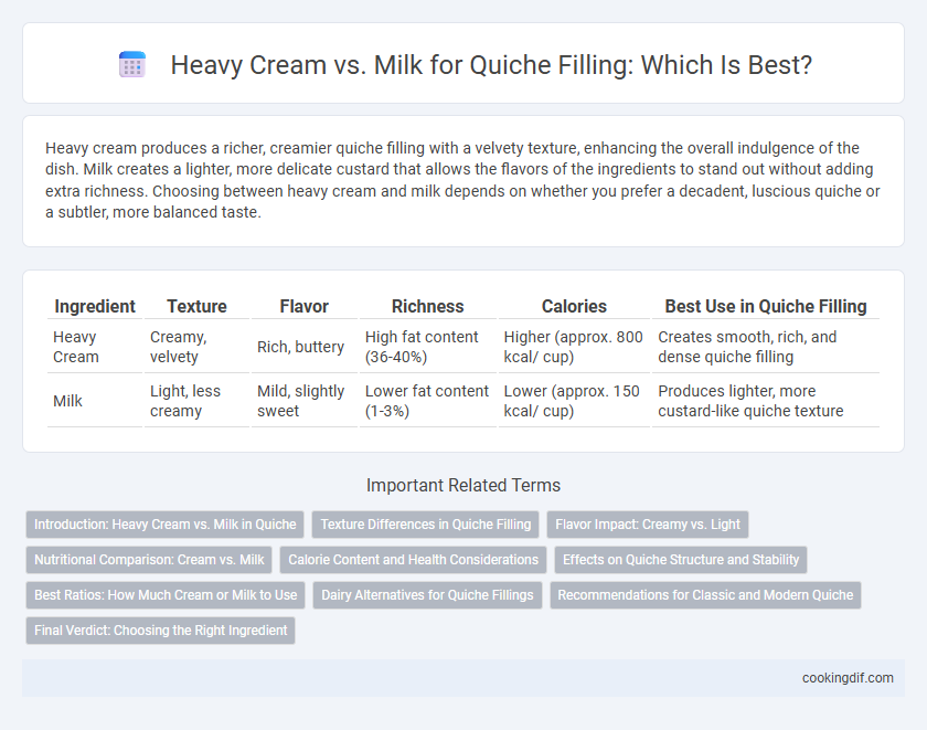 Heavy Cream vs. Milk for Quiche Filling: Which Is Best?