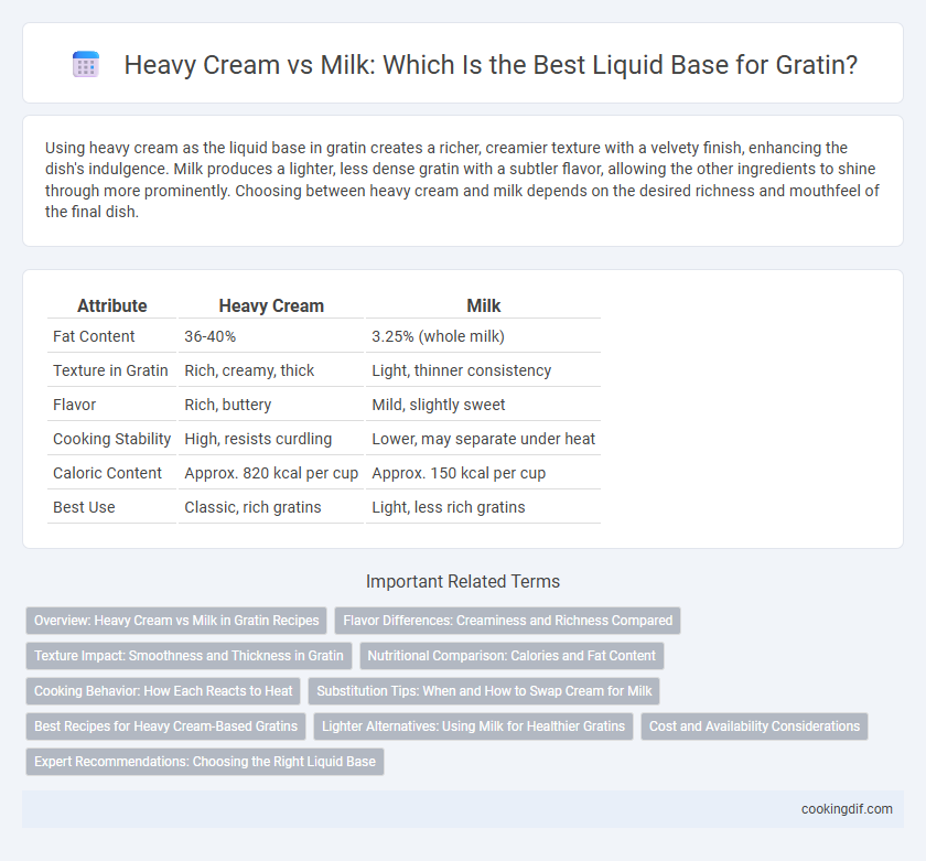 Heavy Cream vs Milk: Which Is the Best Liquid Base for Gratin?