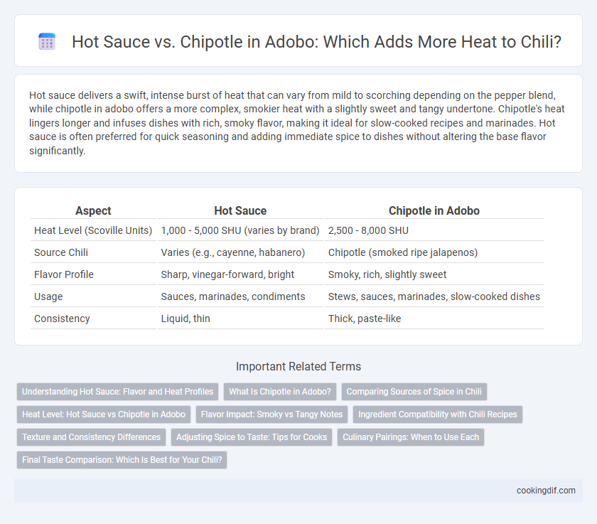 Hot Sauce vs. Chipotle in Adobo: Which Adds More Heat to Chili?