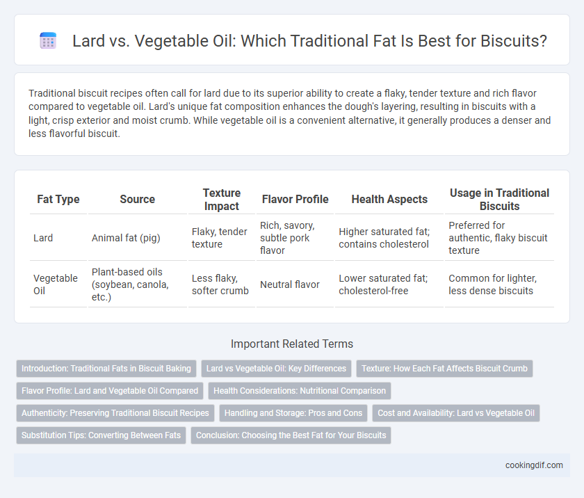 Lard vs. Vegetable Oil: Which Traditional Fat Is Best for Biscuits?