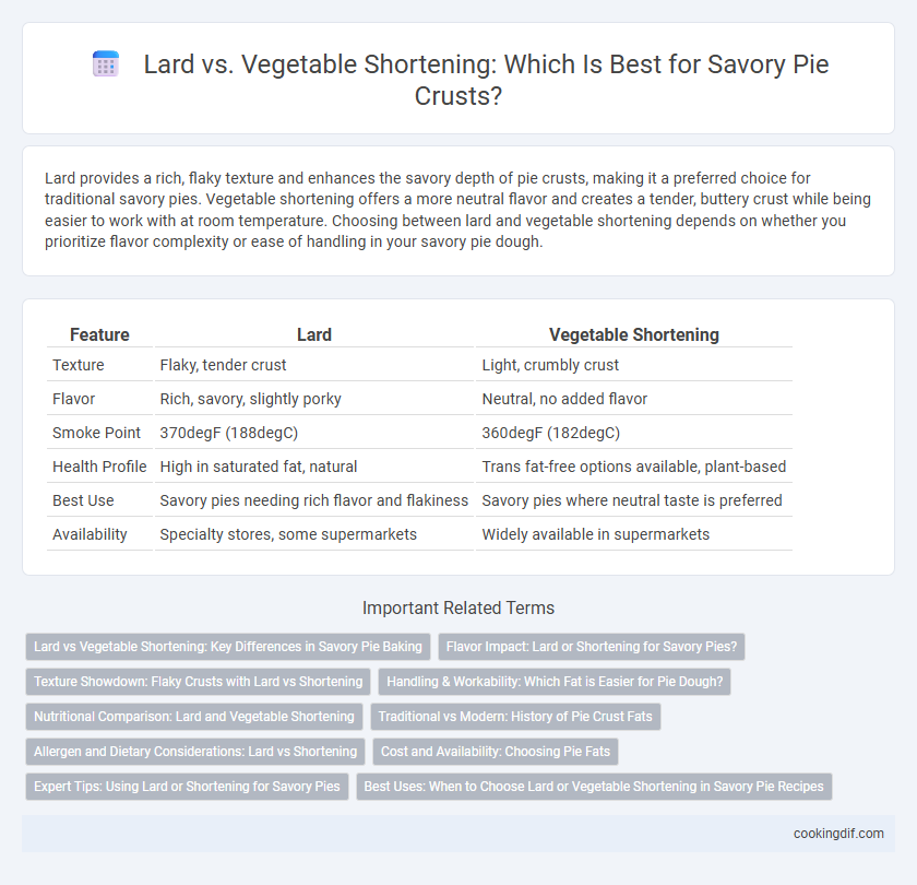 Lard vs. Vegetable Shortening: Which Is Best for Savory Pie Crusts?