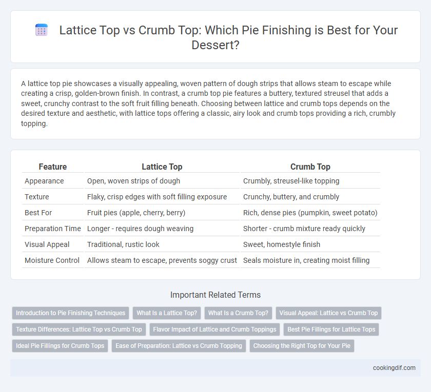 Lattice Top vs Crumb Top: Which Pie Finishing is Best for Your Dessert?