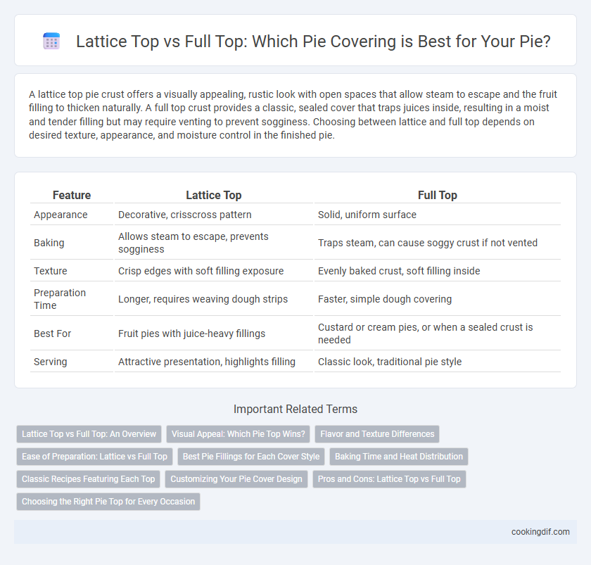 Lattice Top vs Full Top: Which Pie Covering is Best for Your Pie?