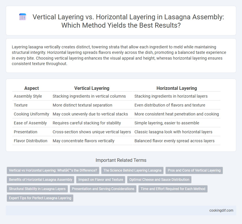 Vertical Layering vs. Horizontal Layering in Lasagna Assembly: Which Method Yields the Best Results?