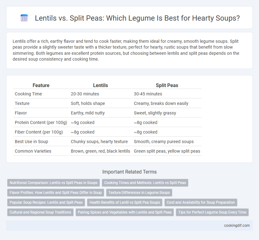 Lentils vs. Split Peas: Which Legume Is Best for Hearty Soups?