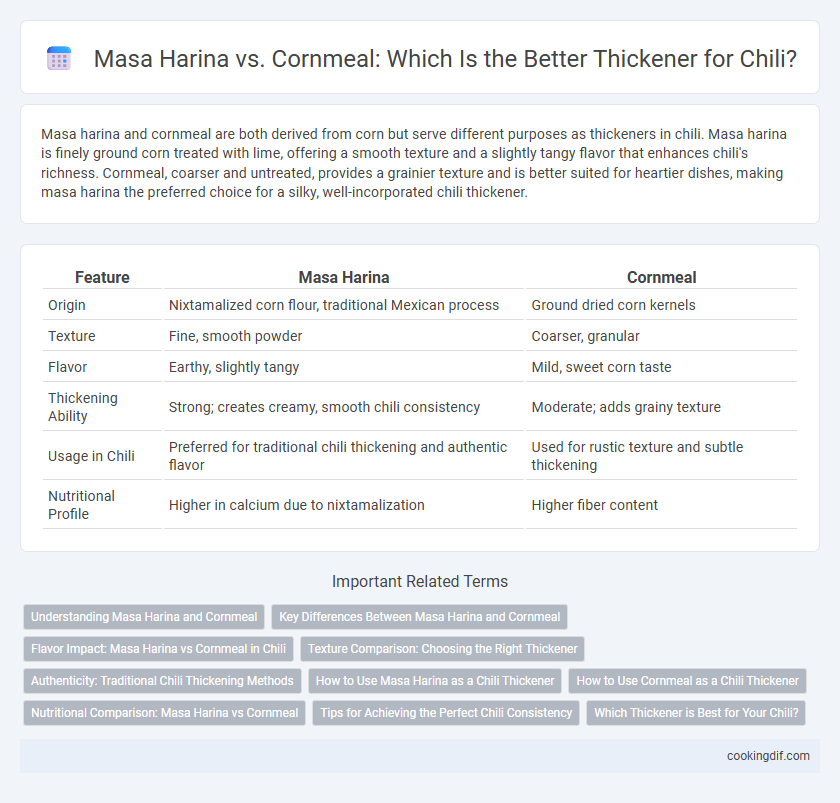Masa Harina vs. Cornmeal: Which Is the Better Thickener for Chili?