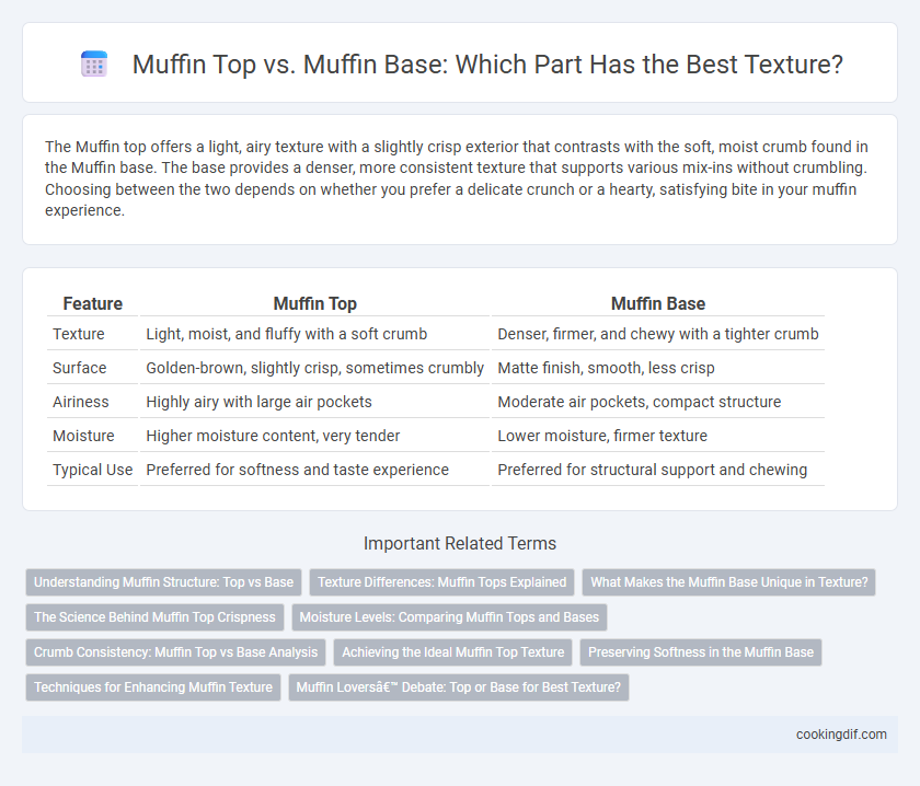 Muffin Top vs. Muffin Base: Which Part Has the Best Texture?