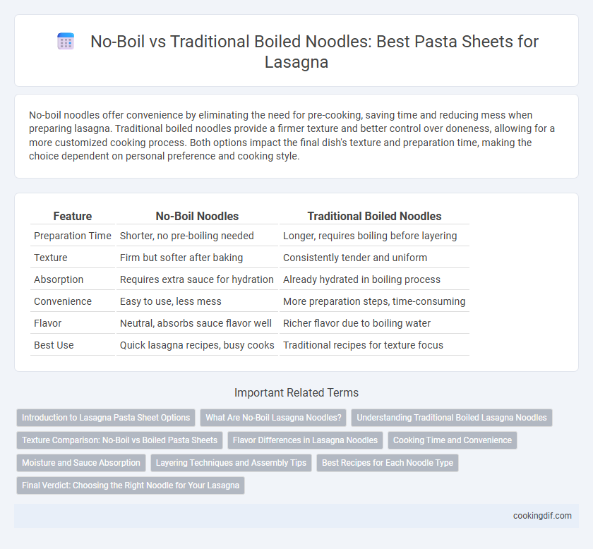 No-Boil vs Traditional Boiled Noodles: Best Pasta Sheets for Lasagna