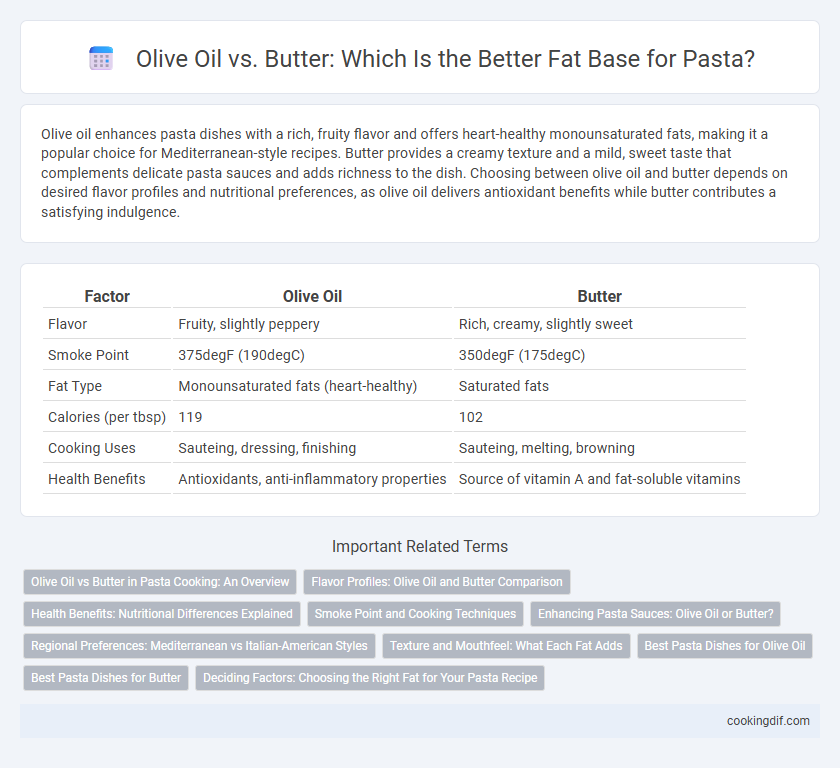 Olive Oil vs. Butter: Which Is the Better Fat Base for Pasta?