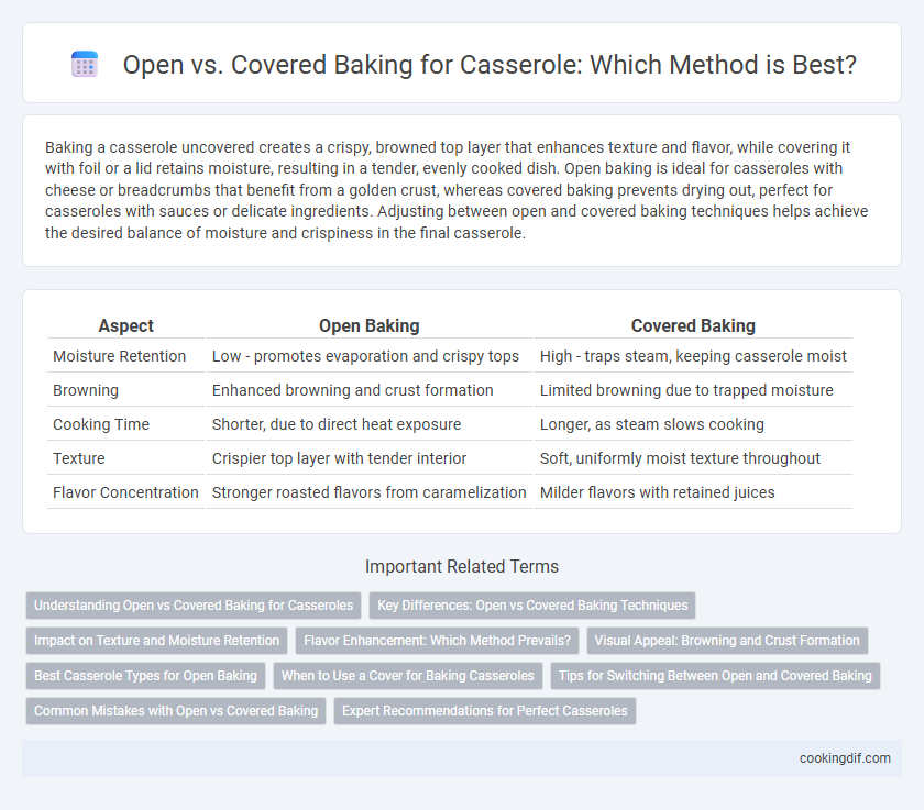 Open vs. Covered Baking for Casserole: Which Method is Best?