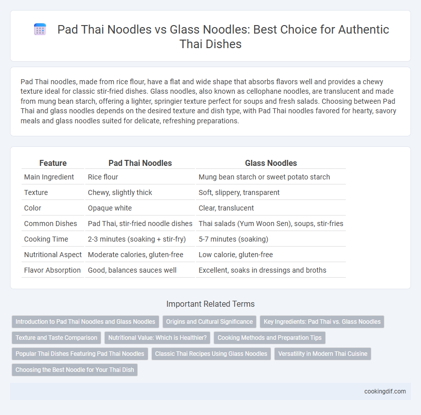 Pad Thai Noodles vs Glass Noodles: Best Choice for Authentic Thai Dishes