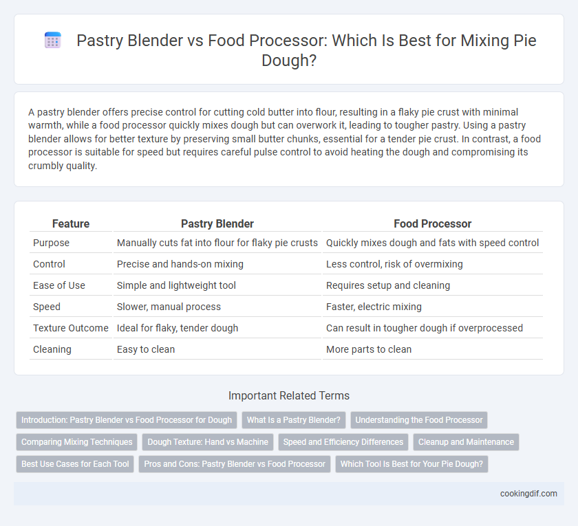 Pastry Blender vs Food Processor: Which Is Best for Mixing Pie Dough?